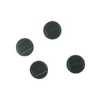 Nobo Aimant rond 30 mm - Noir Lot de 4