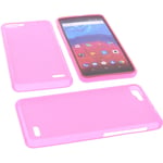 Bag for Archos Core 55s phone case protection cover TPU rubber case Pink