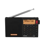 Bärbar Digital Radio FM Stereo/SW/MW/LW SSB AIR RDS Radio Högtalare med LCD Display Alarm Klocka Radio