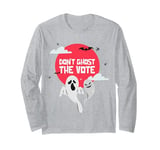 Funny Halloween Politics Don't Ghost the Vote USA Election Long Sleeve T-Shirt