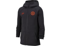 Nike Chelsea FC Boy's Tech Fleece Zip Hoodie Age 0-11 (Medium) Dark Grey BV0489