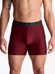 Under Armour Performance Waistband Boxers, Pack of 3, Black/Red