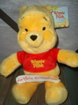 PELUCHE DOUDOU WINNIE L' OURSON PEU JOUFFLU DISNEY 25 CM NEUVE