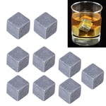 9pcs Whiskey Stones Sipping Ice Cube Cooler Reusable Wine Drinks Cooler Wine Ice