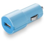 USB BILLADER 2A BLÅ 12/24V