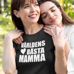 Dam T-shirt  - Världens bästa Mamma heart tröja M