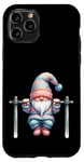 Coque pour iPhone 11 Pro Funny Working Out Gnome With Pull-Up Bar For Fitness Lover