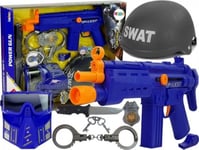 Lean Sport Polis Swat Mask Hjälm Märke Pistol 36 Cm