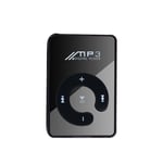 Mini lecteur MP3 portable avec clip,prise en charge de la carte Micro TF,mode HiFi,lecteur de musique sans perte,sports de plein air,baladeur - Type Black