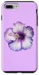 iPhone 7 Plus/8 Plus Aesthetic Hawaiian flower Purple Hibiscus Flowers Girl Case