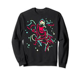 Disney The Little Mermaid Sebastian Neon Lights Portrait Sweatshirt