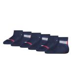 Tommy Hilfiger Chaussettes Bébé Unisexe, 6 Pack - Flag Sock Ecom, Chaussettes De Protection Blanc 23-26
