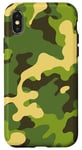 Coque pour iPhone X/XS Jaune Old School Hunters Camo Northern Spring Style