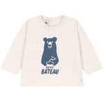 Petit Bateau Långärmad T-shirt Med Tryck Beige | Beige | 6 months