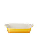 Le Creuset Rektangulär ugnsform Heritage stengods 32cm Nectar Gul