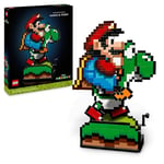 LEGO Super Mario World: Mario & Yoshi Building Set, Model Kit for Adults to Build, with Pixelated Character Figures, Collectible Gamer Gift for Men, Women, Him or Her, Great for Home Decor 71438