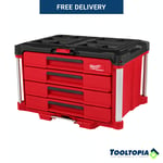 Milwaukee RED PACKOUT 4 Draw Tool Box Modular Storage System - 48-22-8444