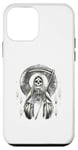 Coque pour iPhone 12 mini Santa Muerte Sacred Art - Squelette mystique avec faux