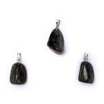 Labradorite Gemstone Pendant Pin Drilled 5 Pc ±1-2.5 Cm