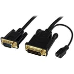 StarTech.com 6 ft DVI to VGA Active Converter Cable – DVI-D to VGA Adapter – Digital DVI to Analog VGA w/ built-in 6ft Cable – 1920x1200 (DVI2VGAMM6)