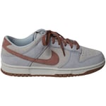 Nike Mens Dunk Low Retro Premium 'Fossil Rose' Sneakers in Multicolor Suede - Multicolour material_Suede - Size UK 8