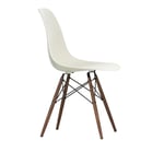 Vitra - Eames Plastic Chair DSW - 11 Pebble - Dark Maple - Matstolar - Charles & Ray Eames - Vit - Metall/Trä/Plast