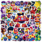 50X Brawl Stars Game Character Set Stickers Room Decal Laptop Bagage Skateboard