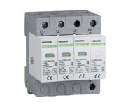 Surge arrester type I+II, 275 V AC, 12.5 kA, replaceable insert, 3+N-pole, measurement contact