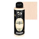 Ideen mit Herz Peinture acrylique Multisurface à paillettes précieuses - Peinture universelle à base d'eau - Avec paillettes dorées scintillantes élégantes - 180 ml (orange pastel)