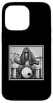 Coque pour iPhone 14 Pro Max Sasquatch Bigfoot Musique Drums Batteur Band Cadeau Graphique