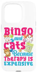 iPhone 15 Pro Bingo Player Cat Bingo And Cats Because Therapy Is Expensive Case