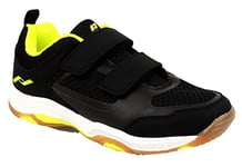 PRO TOUCH Garçon Unisex Kinder Rebel Iv VLC Chaussures De Volley-Ball, Black/Yellow Light/G, 28 EU
