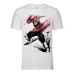 T-Shirt Homme Col Rond Dragon Ball Super Goku God Manga Anime 90's