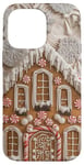 iPhone 14 Pro Max Cute Christmas Gingerbread House Snowflakes Holiday Xmas Case