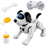 Fjärrstyrd Robot Hund Leksak, Smart Programmerbar Valp Leksak Robot