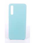 Coque Silicone Gomme Intérieur Façon Velours Huawei P20 Pro - Bleu Méditerranée