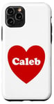 iPhone 11 Pro I Love Caleb Heart Cute Caleb Name Birthday Case