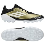 adidas F50 Messi League 2g/3g Ag Triunfo Dorado - Gull/hvit/sort - Kunstgress (Ag), størrelse 48⅔