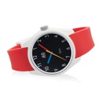 40NINE PRIMARY 43MM Quartz Polymère Silicone Blanc Rouge Noir Montre Unisexe