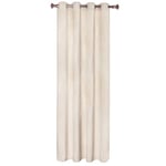 WOLTU 1PC Rideau Occultant avec œillets Rideaux en Velours de 300 g/m² Tombé Lourd de Fenêtre Thermique, 140x245 cm Beige