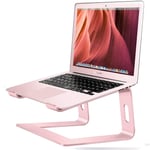 AMOTIE Laptop Stand,Aluminum Removable Laptop Holder, Notebook Stand Compatible for MacBook Pro/Air, 10-17.3" Notebook and Samsung, HUAWEI，HP，Dell，Lenovo， Computer/Desktop Monitor, Pink