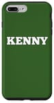 Coque pour iPhone 7 Plus/8 Plus Kenny Médaille avec inscription « Big White Text » personnalisable au dos assorti