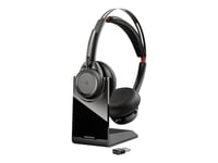 Plantronics Voyager Focus Uc B825-M - Headset - Inkl. Laddningsstøll - Bluetooth - Aktiv Brusradering - För Microsoft Lync