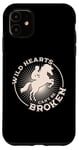 Coque pour iPhone 11 Wild Hearts Can't Be Broken Horse Rider Dressage équestre