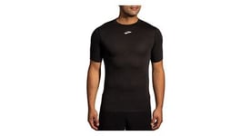 Maillot manches courtes brooks high point short sleeve noir homme