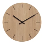 Hemverk - Light Oak väggklocka 28 cm ljus ek med svart visare