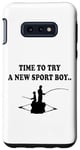 Coque pour Galaxy S10e Il est temps d'essayer un nouveau sport père et fils partenaire de pêche garçon