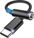 Adaptateur De Prise De Casque À 3,5Mm, Adaptateur Jack Usb Type C Avec Dac, Écouteurs Numérique Type C Vers Audio Compatible Avec Galaxy S21 S20 S20+, Macbook Pro, Huawei