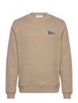 Flag Sweatshirt Tops Sweat-shirts & Hoodies Sweat-shirts Beige Les Deux