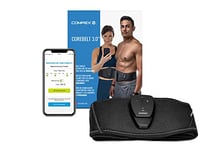 Compex Corebelt 3.0 - ceinture d'électrostimulation pour les abdos et les lombaires avec 6 programmes